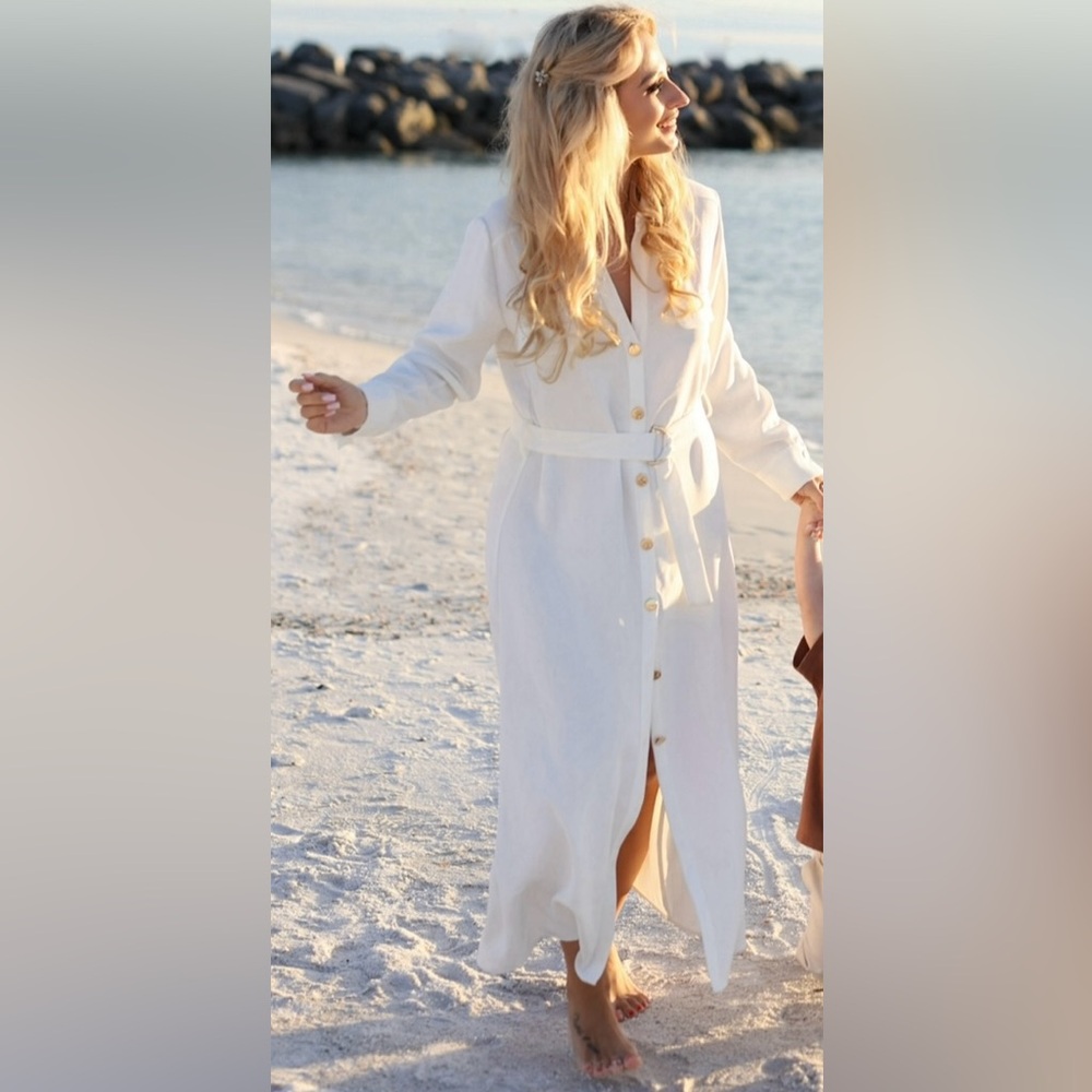 ZARA Shirt Midi Dress
